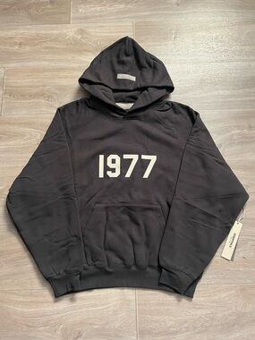 NEW Essentials Fear Of God 1977 Iron Hoodie - Size L